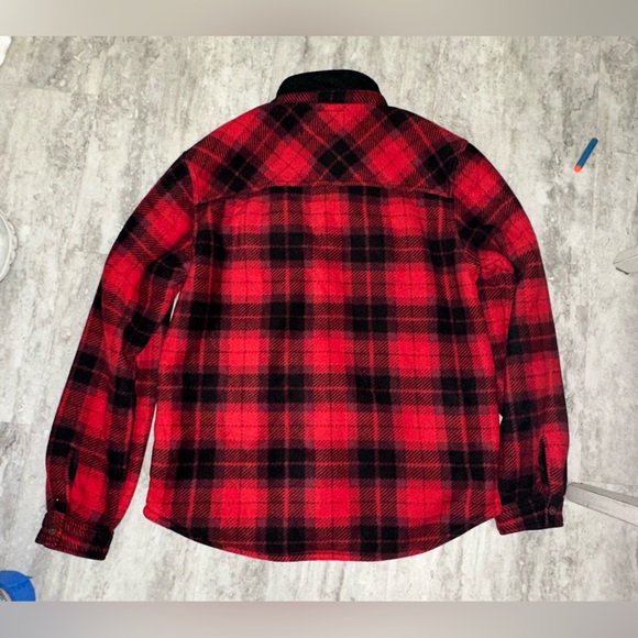 Weatherproof Men's Plaid Heavy Flannel Shirt Jacket - Picture 6 of 7